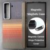 Magsafe Case For Samsung Galaxy Z Fold Special /W25 Central Axis Hinge Magnetic Cover Aramid Carbon Fiber Case Hinge Cover