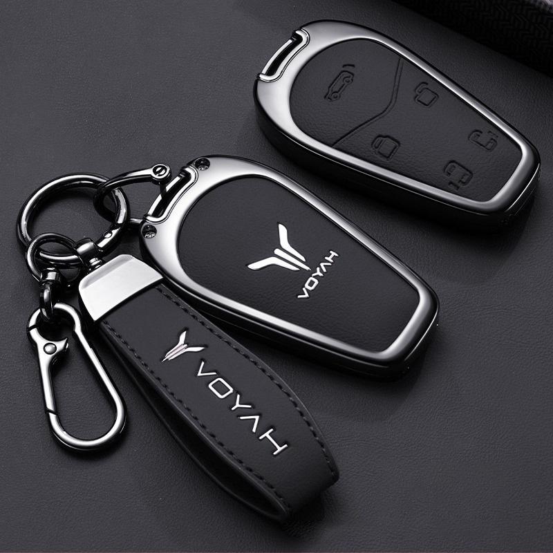 Zinc Alloy Car Key Case for Voyah Dream Dreamer PHEV EV Keychain Remote Protection Cover Bag Shell Holder Fob Accessories