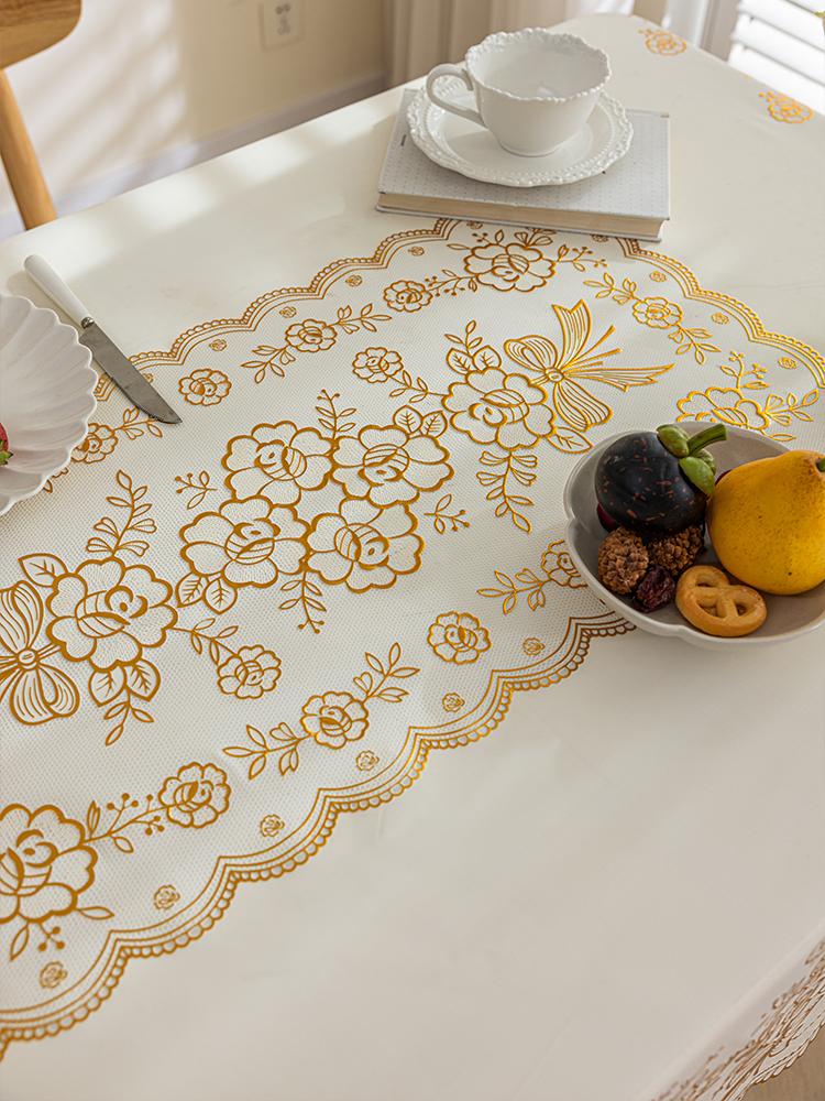 Высококачественный чехол для обеденного стола, легкий роскошный моющийся водостойкий маслостойкий чехол для столешницы, бытовой журнальный столик, скатерть из ПВХ