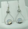 Opalite Gemstone 925 Sterling Silver Plated Hook Earrings Jewelry NST-J2H1532