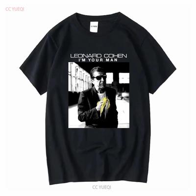 Леонард Коэн Я Ваш Мужчина Футболка Размер S M L 234XL 012 винтажная Стирка homme Стильный графический Мягкий streetwear Немного
