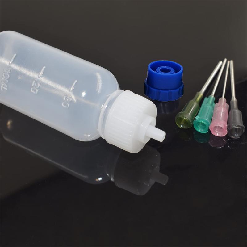 1 комплект бутылочек-аппликаторов, пластиковые сжимаемые бутылки-капельницы с тупым кончиком иглы для нанесения клея, краски для квиллинга и масла