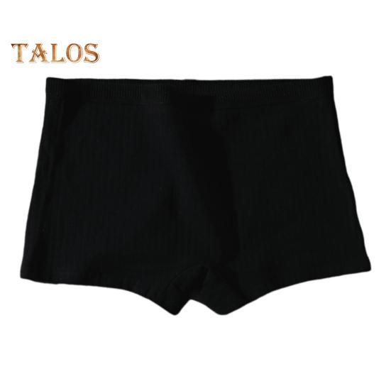 Женские трусы бесшовные со средней талией из хлопка, однотонные, эластичные, защитные, влагоотводящие трусы, повседневная одежда для работы, учебы, путешествий