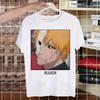 Bleach Зараки Кенпачи Куросаки Ичиго Футболки для парней О-образный вырез Короткий рукав Обычный Мужской рост Качество Мужская Хип-хоп футболка