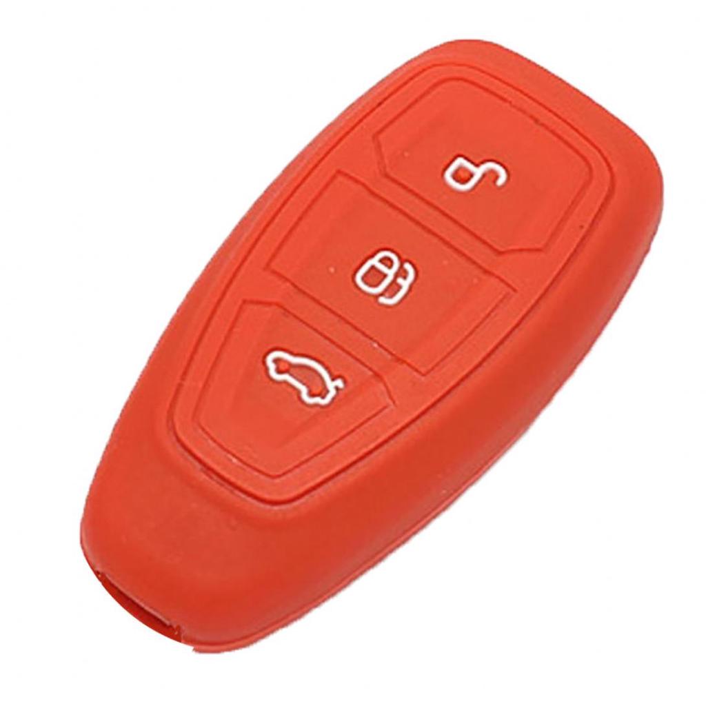 Car Care 3 Buttons Silicone Remote Car Key Fob Cover Case for Ford Focus Mondeo Fiesta