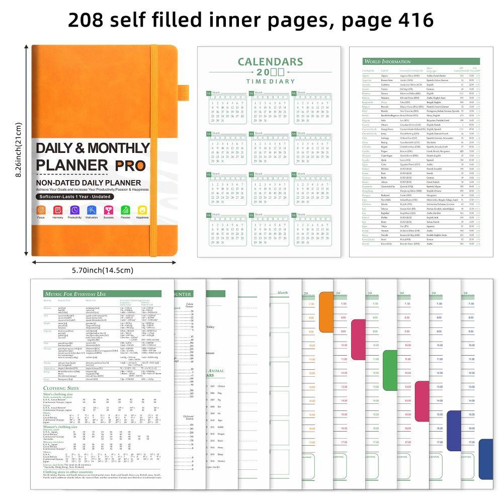 Ежедневник А5 Ежедневник Агенда Офисный рабочий планер Расписание Журнал Ежедневное расписание