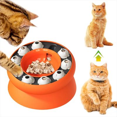 Игрушки для кошек Кошачьи головоломки Кормушка Вращающаяся Медленная кормушка Интерактивная для домашних кошек Кормушка Игрушка для домашних животных для помощи пищеварению и умственному развитию