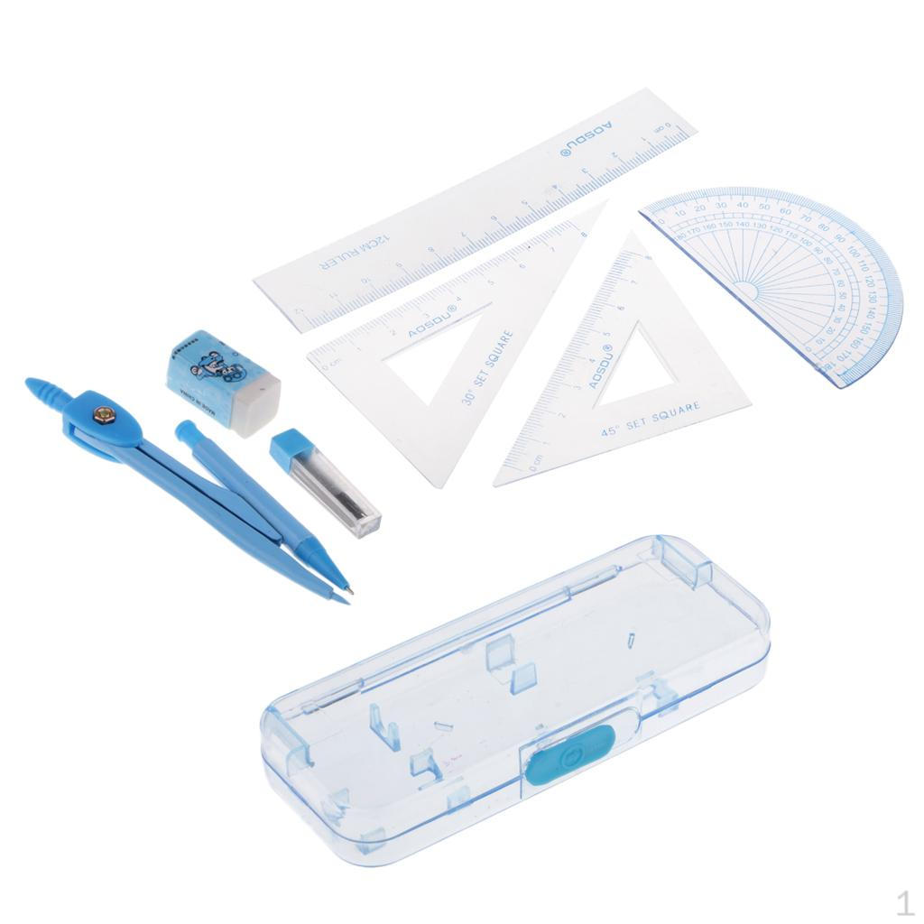 Набор для изучения геометрии, математический набор из 7 предметов для учащихся с
