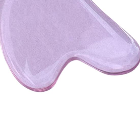 Массажный ролик для лица, уход за напряжением, доска в форме сердца, прозрачный камень Гуаша для облегчения кожи