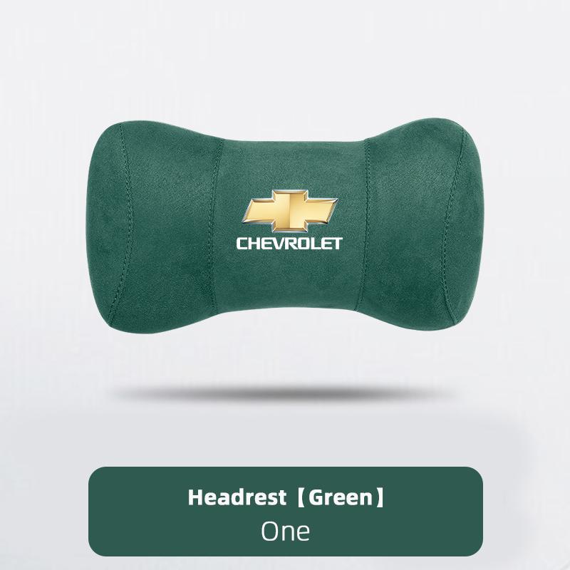 AABHE1 Suede Car Headrest Soft Memory Foam Comfort Lumbar Support Pillow Auto Interior For Chevrolet Spark Captiva Cruze Z71 Aveo Onix