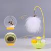 Hot Funny Tumbler Toys for Cats Kitten Interactive Bite Resistant Turntable Plush Feathers Cat Toy Pet Supplies