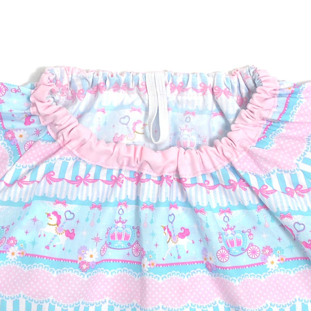 COLORFUL CANDY STYLE Smock Playwear Lace Tulle and Light N1137920 120-130 Merry-go-round (Scabbard Fabric, Blue)
