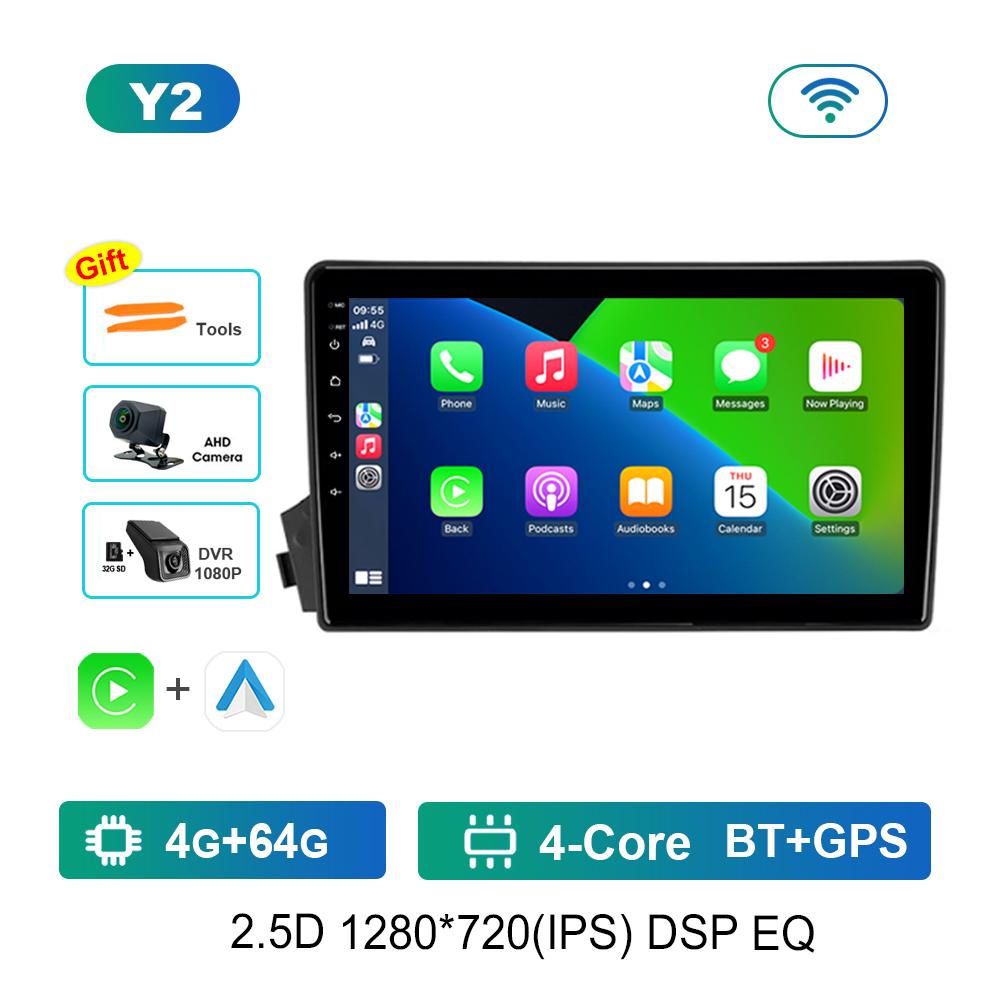 Carplay Автомобильный Радио Мультимедийный Плеер WiFi для SsangYong Actyon C100 2005 - 2011 GPS Navi 4G HD Экран Android Система Головное Устройство