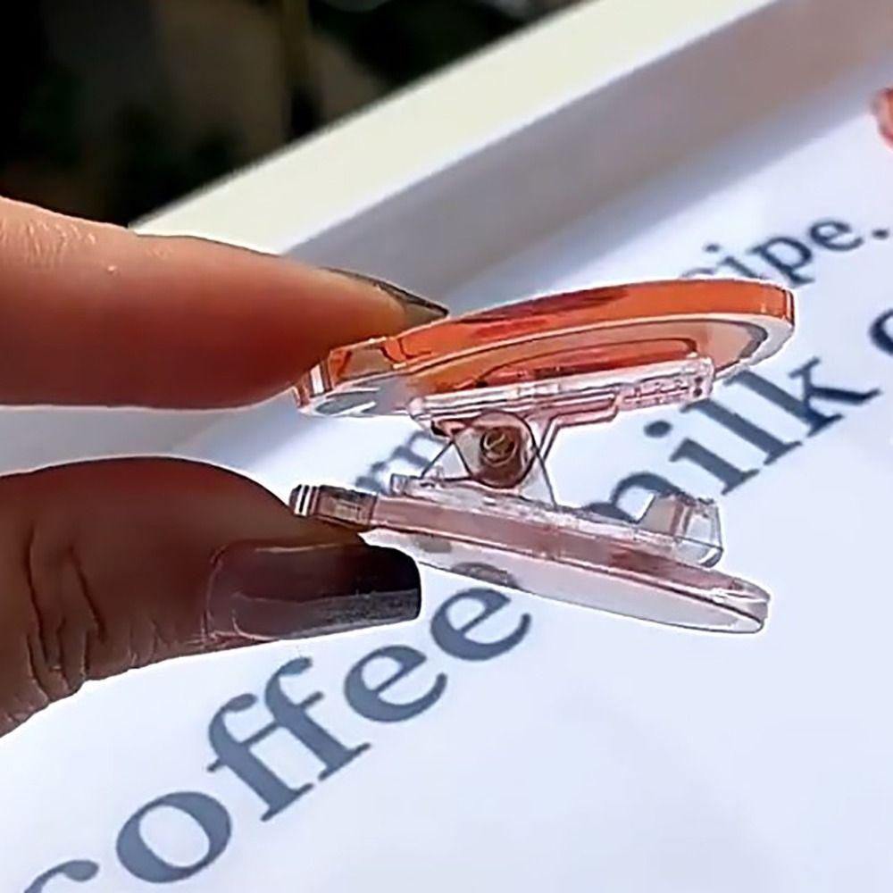 Акриловый полипропиленовый зажим для капибары, акриловый зажим для бумаги Capybara Test Paper Clip, изысканные зажимы для фотопереплета