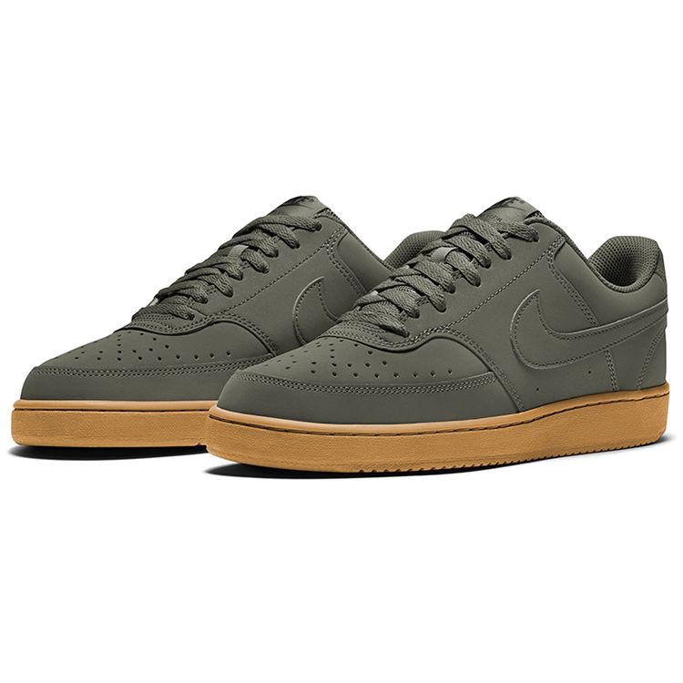 Nike Court Vision Low темно-зеленые резиновые мужские кроссовки Cargo-Haky CD5463-300