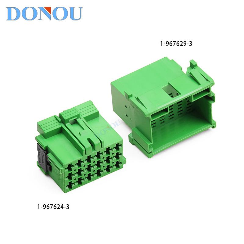 1-967629-3 male and female 1-967624-3 suitable for 18-hole plug-in of ABSEBS wire harness plugs for heavy-duty trucks in automob