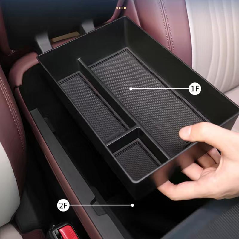 For BYD Seal 7 DM-i 2025 Car Center Console Armrest Storage Box Double-Layer Pallet Interior Accessories