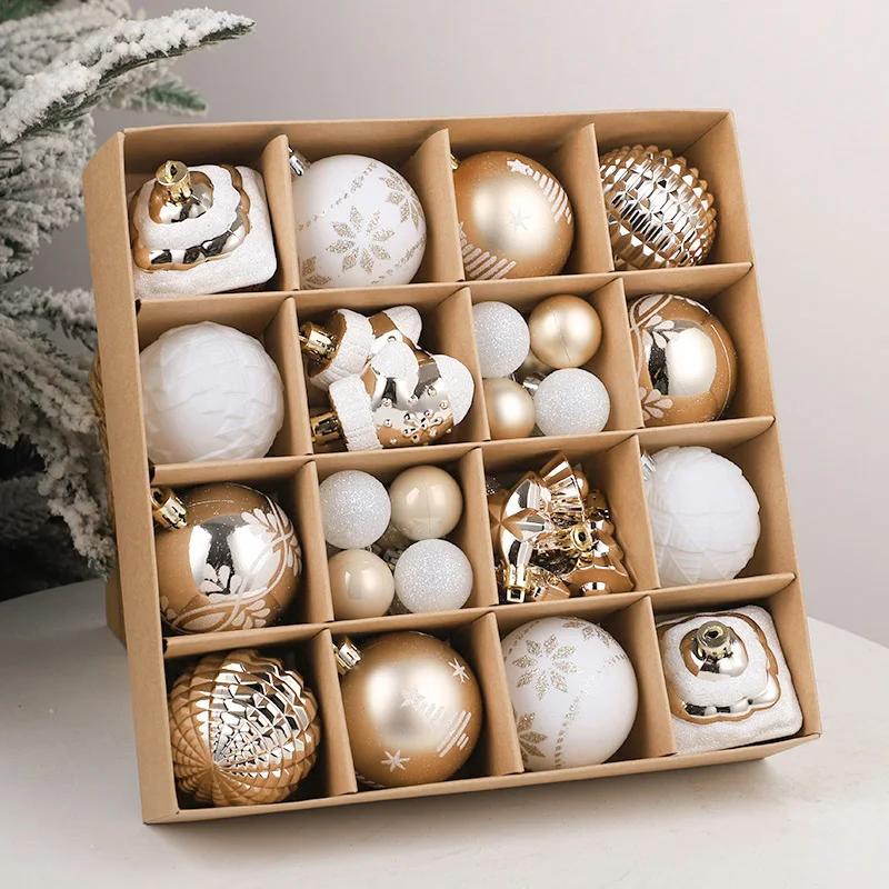 42 шт. 6 см Рождественский шар Шампань Рождественская елка Подвесные подвески Украшения Рождественское украшение для дома 2026 Подарки для новогодней вечеринки