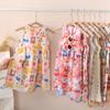 Стильное летнее платье без рукавов с цветочным принтом для девочек - Милая принцессная ночная сорочка