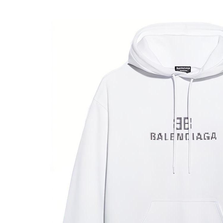 Balenciaga Sweatshirt Regular Fit Men's White 600583TKVI89040
