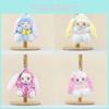 Into Turn Baby Rabbit Plush Keychain Toy Cartoon Doll Backpack Pendant Gifts