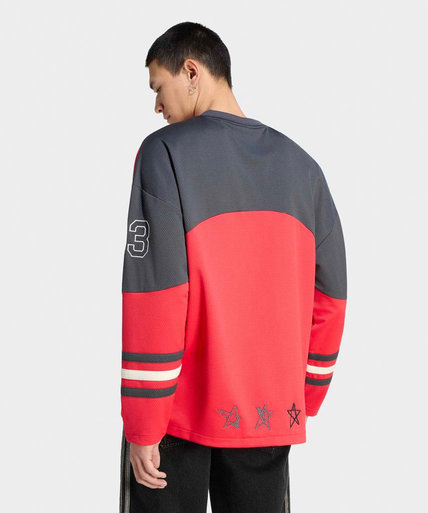 ADIDAS Hockey Long Sleeve Jersey - Ruby / Ku9187