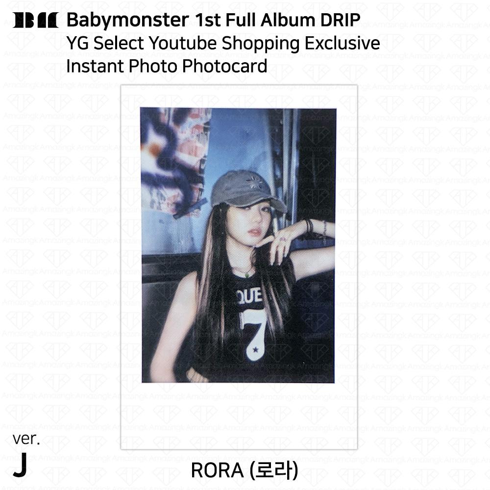 BABYMONSTER 1-й полноформатный альбом DRIP YG Select Youtube Shopping Эксклюзивная фотокарточка
