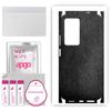 apgo Protective Skin Sticker for the Back+sides Compatible with Xiaomi Redmi K50 Pro, Full Wrap Film, Foil, Vinyl - Pattern Black Leather