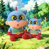 Плюшевая игрушка Кролик Син-тян Мягкая набивная аниме-кукла Японский стиль Милая обнимательная Домашний декор и Подарок на день рождения