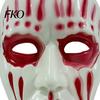Dripping Blood Mask Halloween Scary Full Face Mask, Ghost Cosplay Unisex Prop for Party, Horror Skull with Adjustable Strap Comfortable Adult