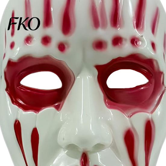 Dripping Blood Mask Halloween Scary Full Face Mask, Ghost Cosplay Unisex Prop for Party, Horror Skull with Adjustable Strap Comfortable Adult
