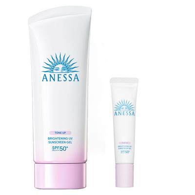 ANESSA Солнцезащитный осветляющий УФ-гель N Мини-размер Большой в + (Дополнительный набор) [Квази-лекарственное средство] [Выпущено в 2024 году]