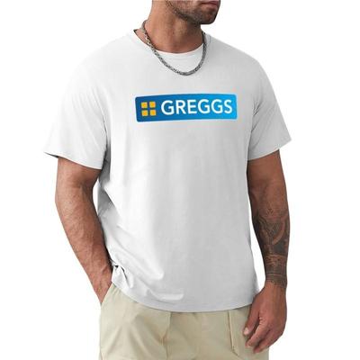 Мужские черные футболки летняя футболка футболка с логотипом Greggs футболка мужская футболки с котами винтажная футболка мужские белые футболки