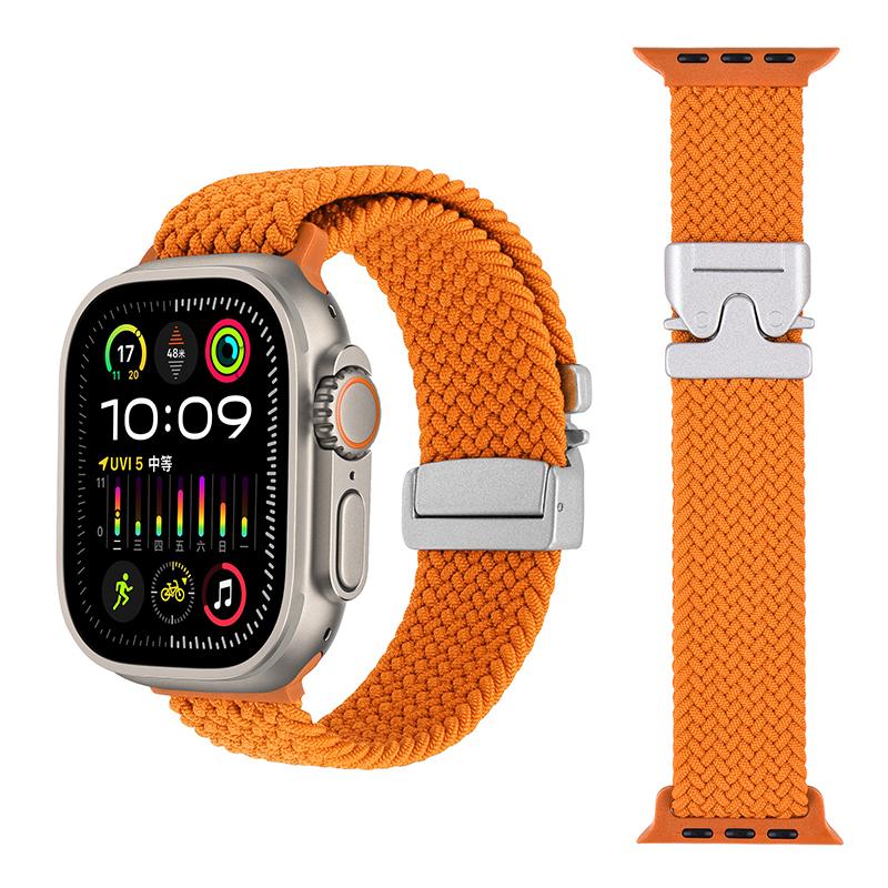 Парашютный ремешок для Apple Watch Ultra 3 2 Браслет 49мм 46мм 42мм 45мм 41мм 44мм Плетеный нейлоновый браслет iWatch 11 10 9 8 7 6 SE Ремень