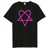 Amplified Unisex Adult Heartagram HIM T-Shirt