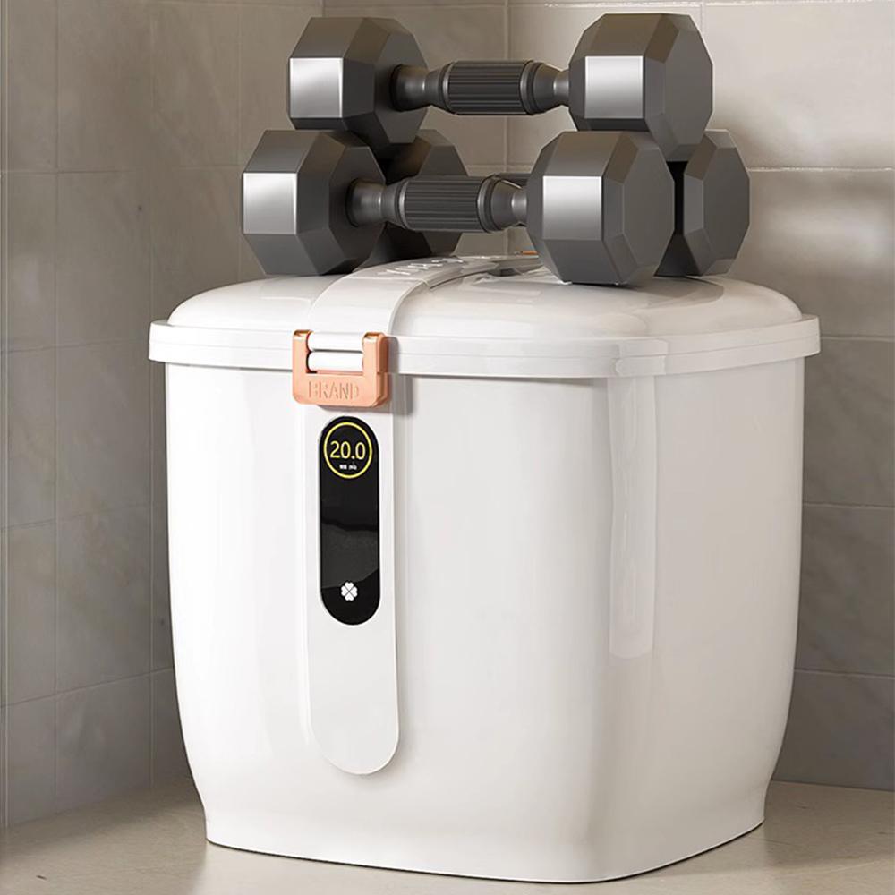 Контейнер для риса, защищенный от насекомых, влагостойкий ящик для риса, герметичная банка для зерна, кухонный контейнер, ящик для хранения риса, 5/10 кг ведра для риса