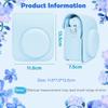 kinokoo Instax Mini 12 Case, Fujifilm Instax Mini 12 Camera Case with Snap Closure and Shoulder Strap (Blue)