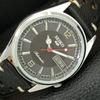 ЯПОНСКИЕ ВИНТАЖНЫЕ ОТРЕМОНТИРОВАННЫЕ МУЖСКИЕ АВТОМАТИЧЕСКИЕ ЧАСЫ SEIKO 5 С ЧЕРНЫМ ЦИФЕРБЛАТОМ a446720-1