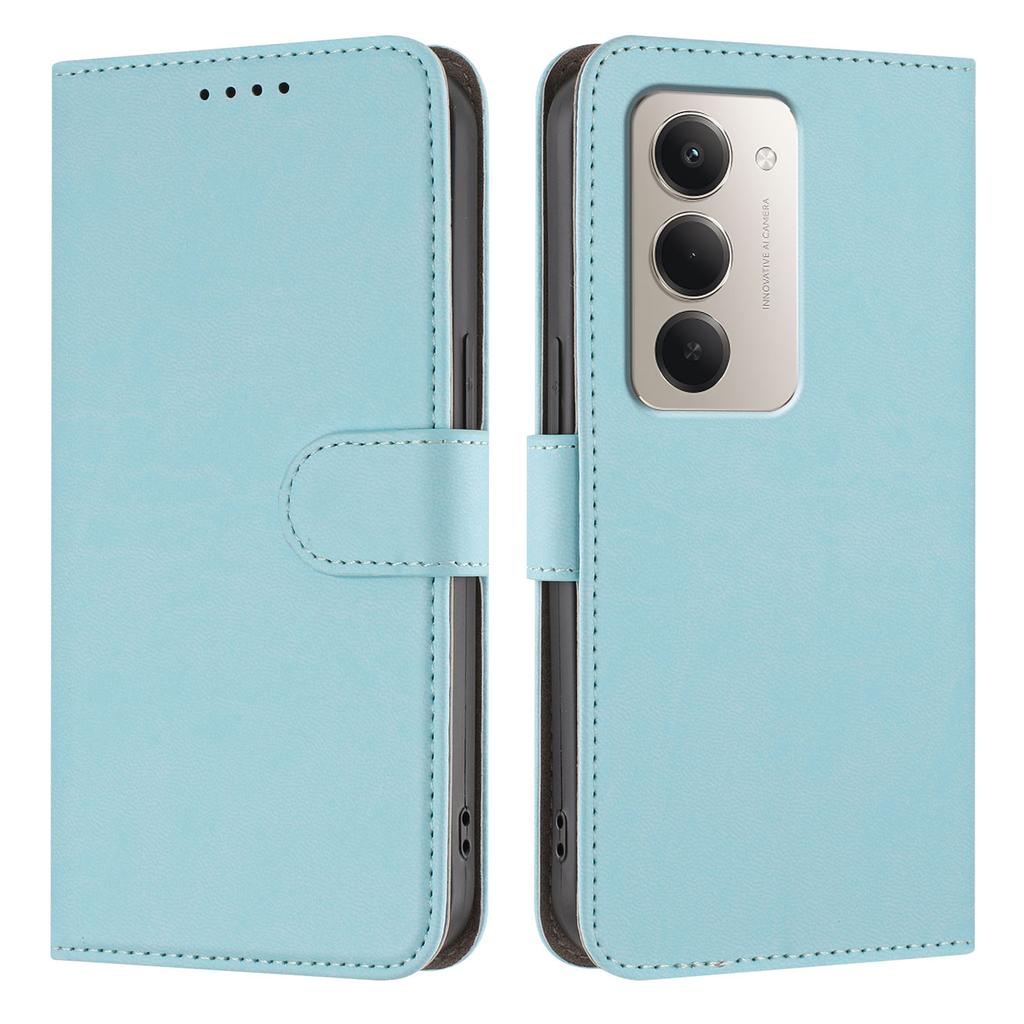 For Xiaomi Redmi 15 4G (EU) (171mm)/Xiaomi Redmi 15 5G (EU) (171mm) Leather Case Solid Color Phone Cover with Wallet