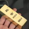 Solid Simulation Gold Brick Handicraft Lucky Gold Bar Realistic Gold Bar Ornaments  Office