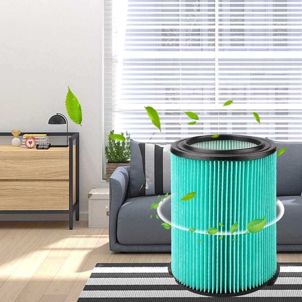 PIGUOAT 2PCS VF6000 5-Layer Replacement Filter for Ridgid 5-20 Gallon Wet Dry Vacuums WD5500 WD0671 WD6425 WD7000 WD1280 WD1851 WD1680 WD1956 RV2400A