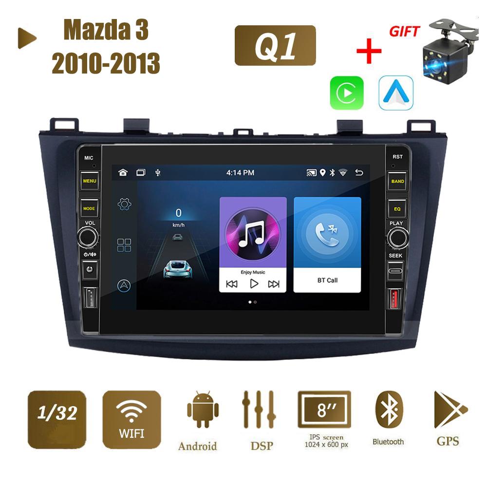 8 дюймов 2 Din Android автомобильный радио мультимедийный видеоплеер для Mazda 3 2010-2013 с кнопкой Carplay WiFi BT 2 + 32 ГБ