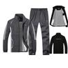 Plus Size L -5xl Polyester Tracksuit Men Sportswear Sporting Set Men Jacket +Pants 2pcs