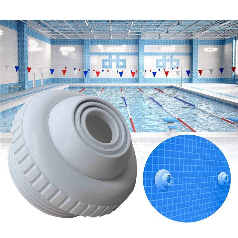 8X Swimming Pool Spa Return Jet Fitting Massage Nozzle Inlet Outlet Bath Tub Nozzle With Adjustable Jet Eyeball-B61B