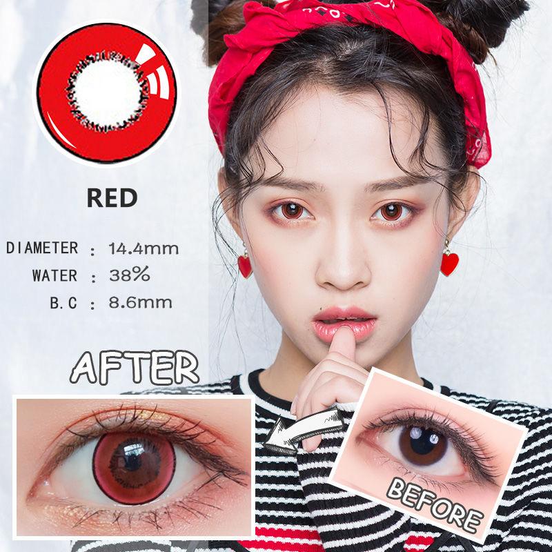 Prescription Colored Contact Lenses JeweLens 2pcs Anime Cosplay