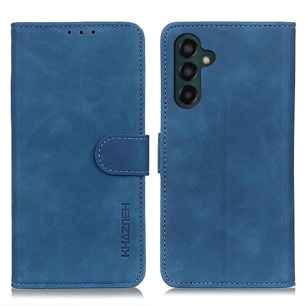 KHAZNEH For Samsung Galaxy A24 4G (162.1 X 77.6 X 8.3mm) Anti-shock Phone Case Retro Texture Flip Wallet Stand Protective Phone Cover