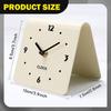 Minimalist Tabletop Desk Clock Acrylic Silent Analog Design for Modern Bedroom Shelf Bedside Home Decoration