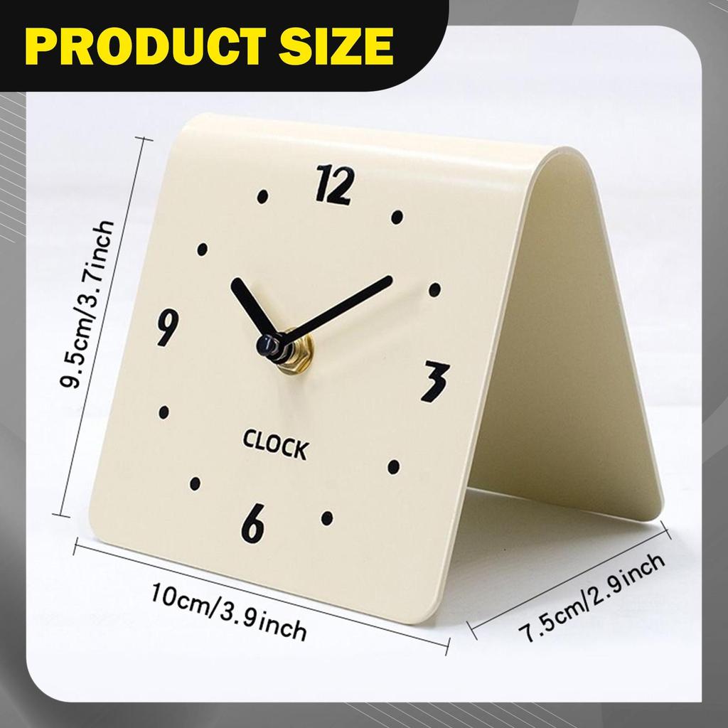 Minimalist Tabletop Desk Clock Acrylic Silent Analog Design for Modern Bedroom Shelf Bedside Home Decoration