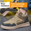 Защитные ботинки со стальным носком, рабочая обувь для мужчин, нескользящие, промышленные, водонепроницаемые ботинки, легкая рабочая обувь, уличные кроссовки для хайкинга
