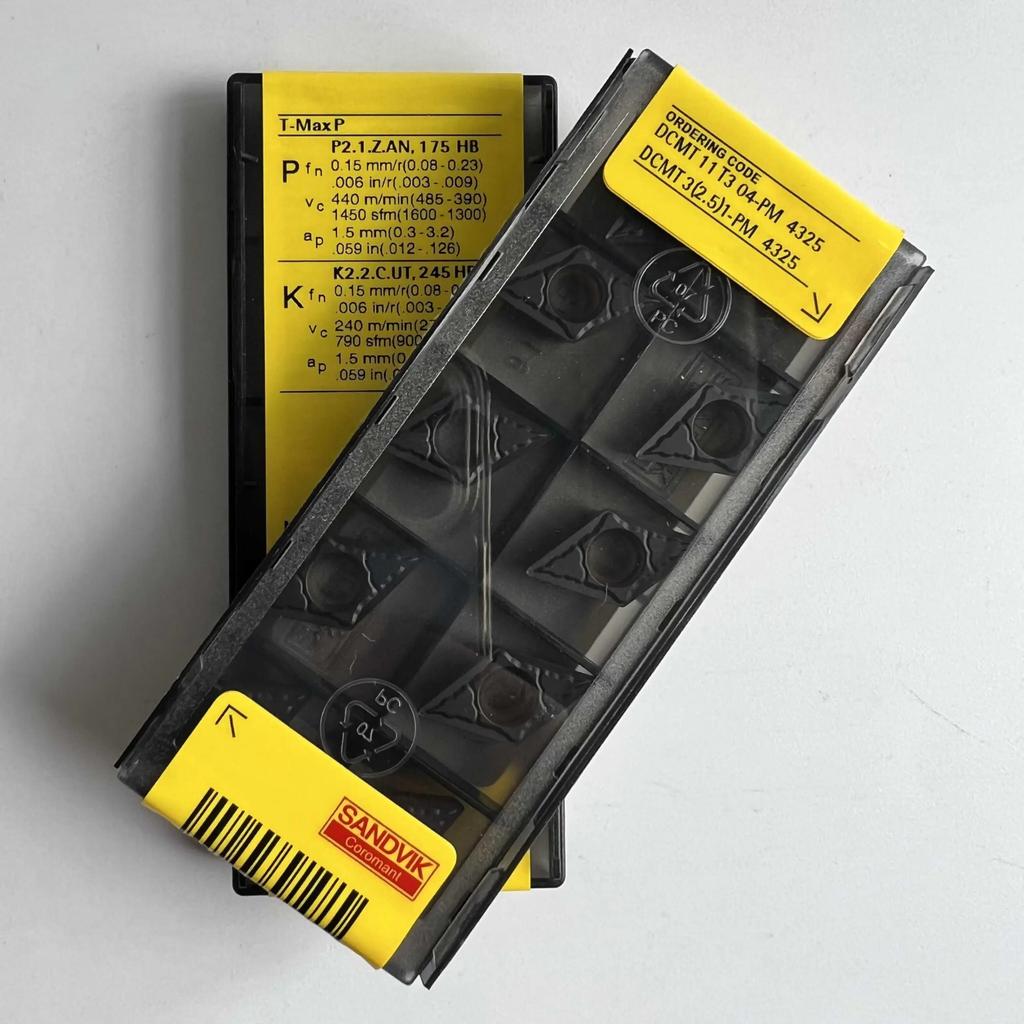 Original Sandvik / DCMT11T304-PM 4325  / CNC Lathe Carbide Blade 10 Pcs